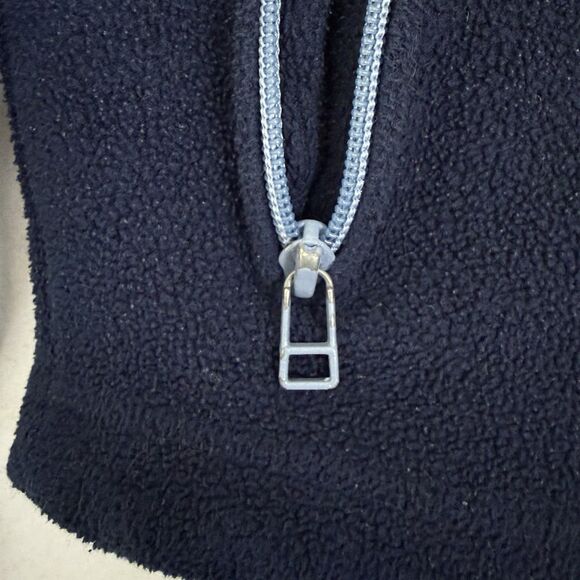 Disney Tigger Pooh Fleece Jacket Navy Blue Women’s L Half Zip Y2K Vintage - Picture 5 of 10